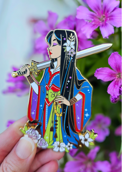 Pin Mulan `bleu` Édition limitée 100 Pin Mulan `bleu` Édition limitée 100